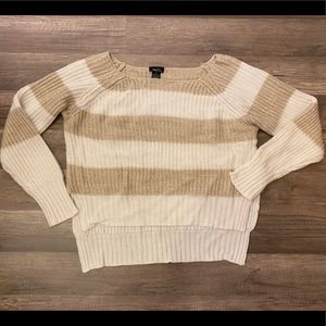 Stripped High Low Sweater